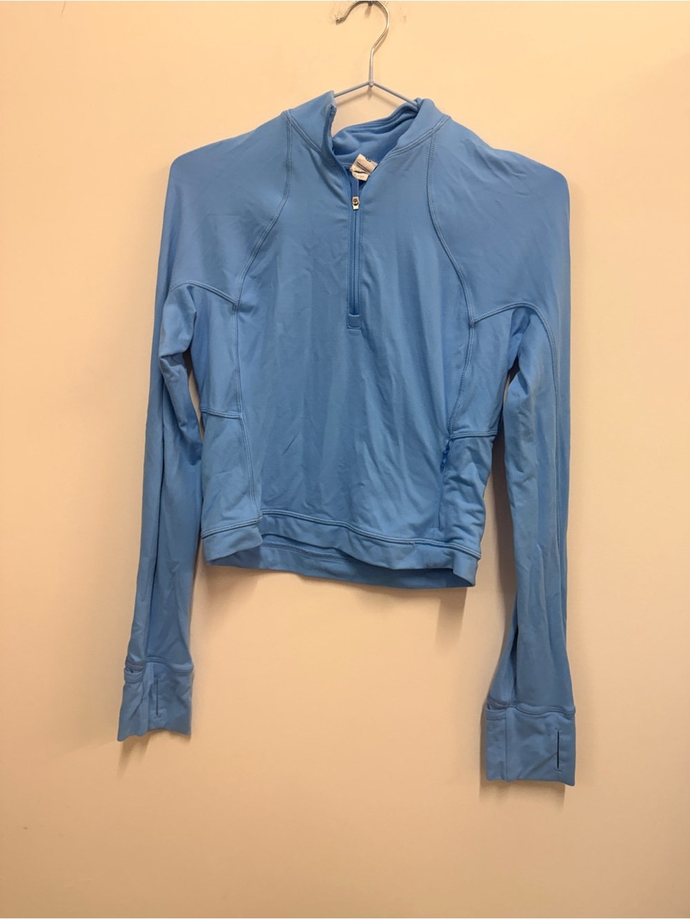 lululemon athletica Light Blue Half-Zip Long Sleeve Pullover